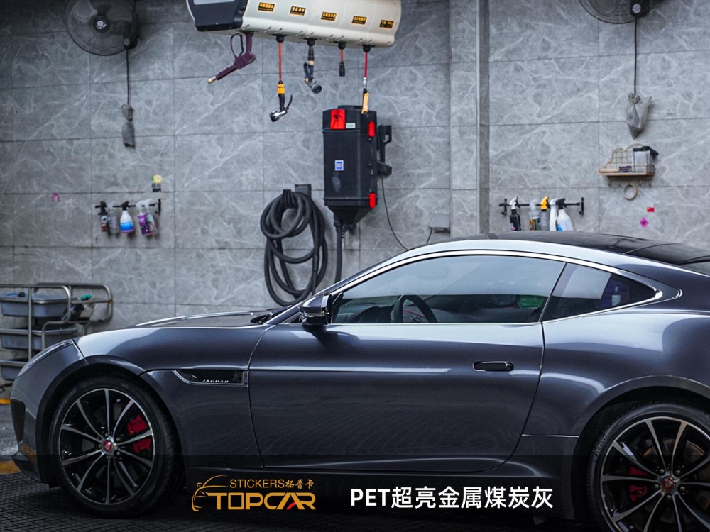PET Satin Metallic Glossy Coal Grey Car Vinyl Wrap Film: Elevate with Vinyl Wrap Gloss