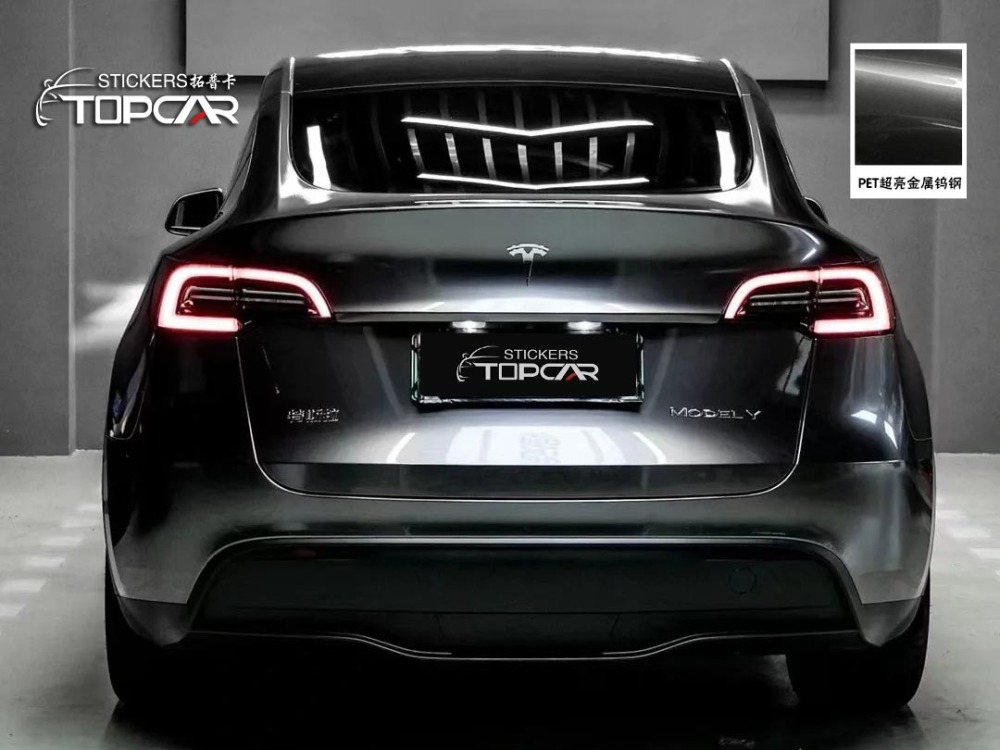 PET Satin Metallic Glossy Chrome Black Car Vinyl Wrap Film: Elevate with Vinyl Wrap Gloss