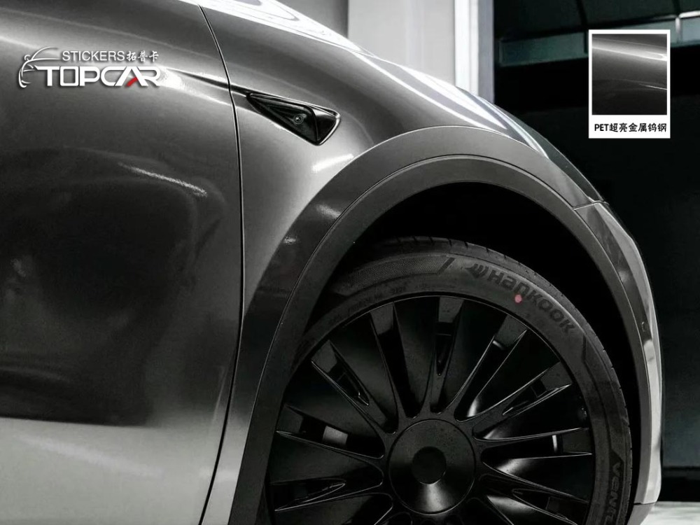 PET Satin Metallic Glossy Chrome Black Car Vinyl Wrap Film: Elevate with Vinyl Wrap Gloss