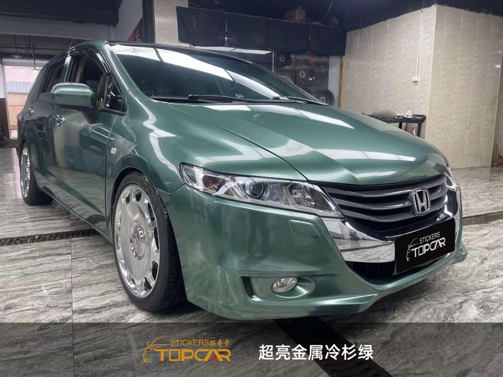 PET Satin Metallic Glossy Fir Green Car Vinyl Wrap Film: Elevate with Gloss & Durability