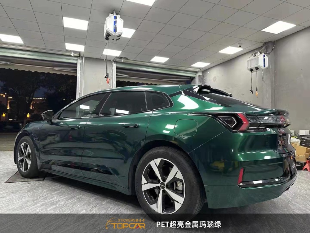PET Satin Metallic Glossy Agate Green Car Vinyl Wrap Film: Stand Out Among Gloss Auto Wraps