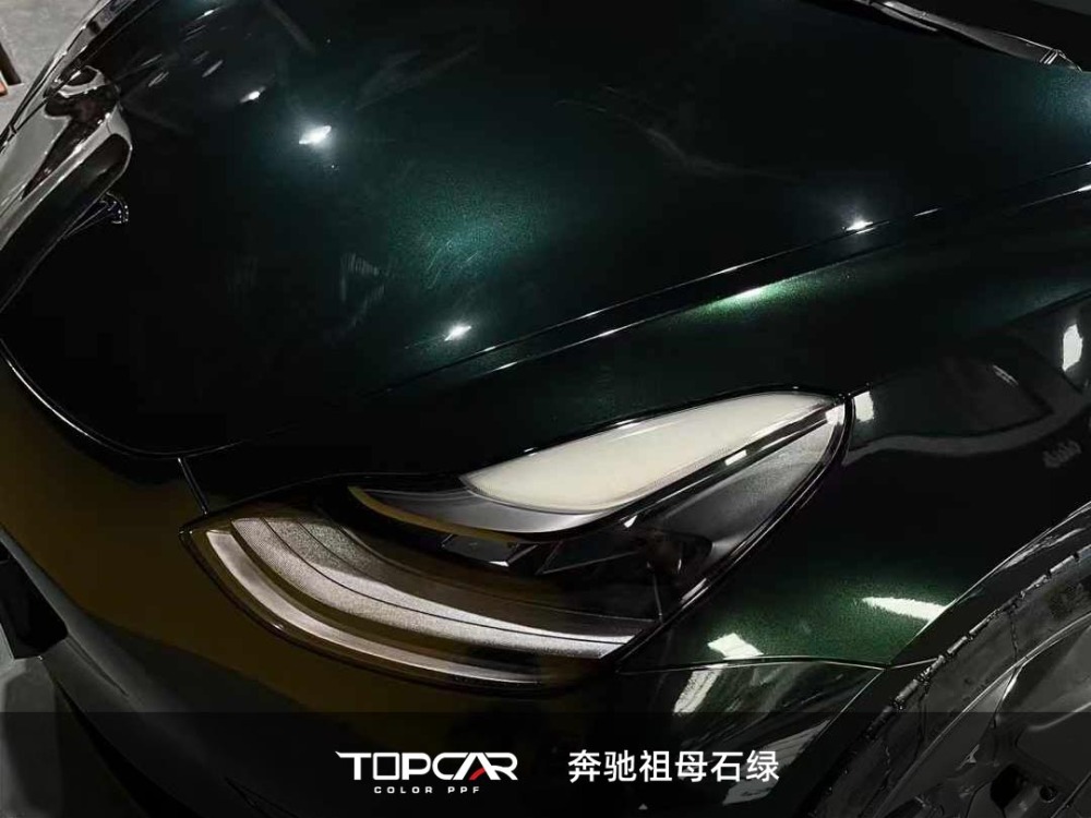 PET Satin Metallic Glossy Benz Blackish Green Car Vinyl Wrap Film