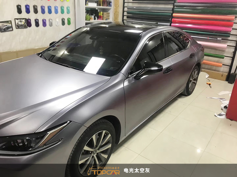 TOPCAR Satin Titanium Grey: Premium Vinyl Wrap Car Choice