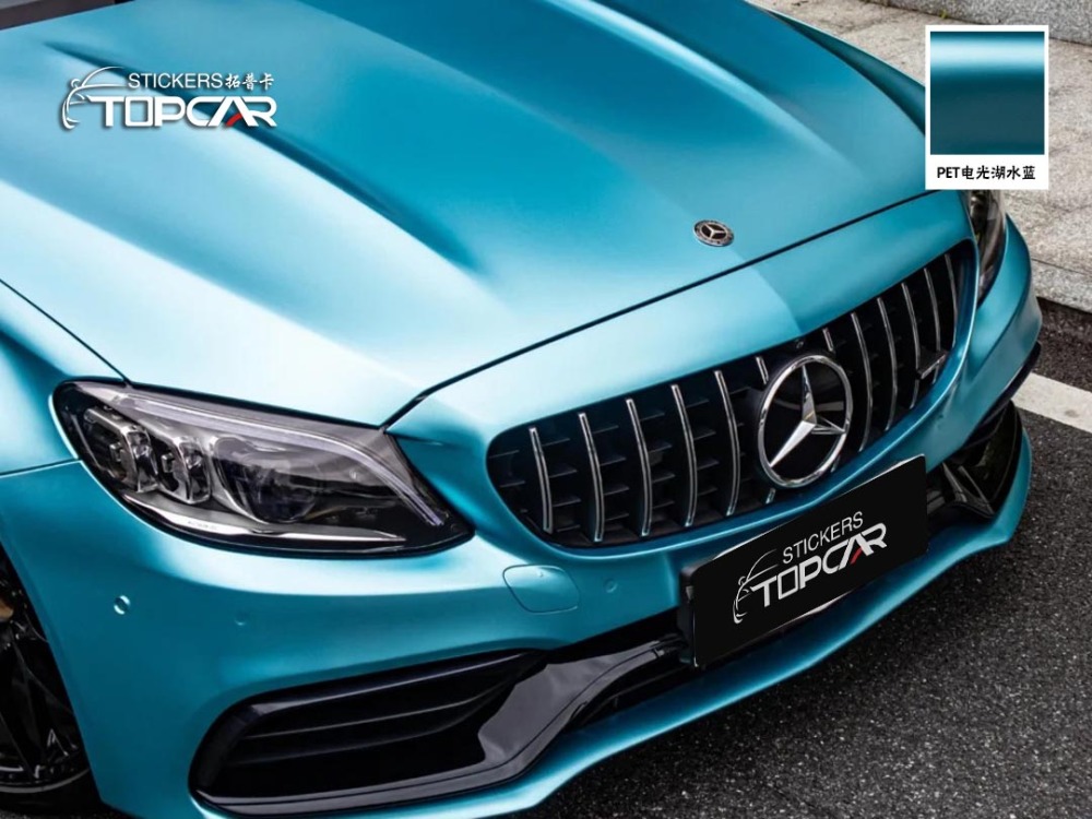 Title: Explore Vinyl Wrap Colors | TOPCAR Satin Metallic Lake Blue