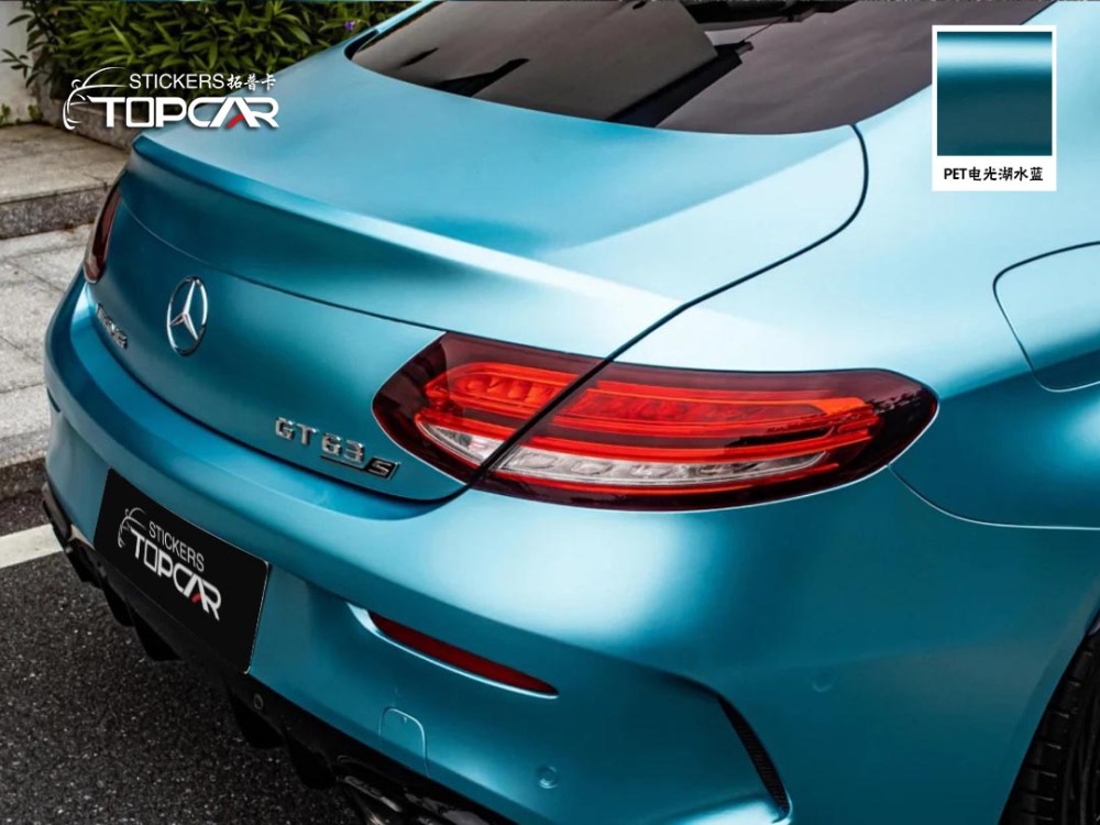 Title: Explore Vinyl Wrap Colors | TOPCAR Satin Metallic Lake Blue