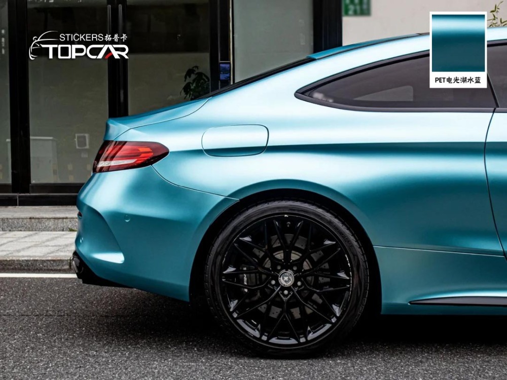 Title: Explore Vinyl Wrap Colors | TOPCAR Satin Metallic Lake Blue