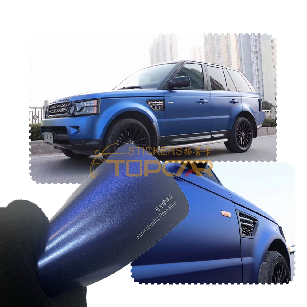 Expert Car Wrappers Reveal Car Wraps Prices for TOPCAR Satin Metallic Deep Blue