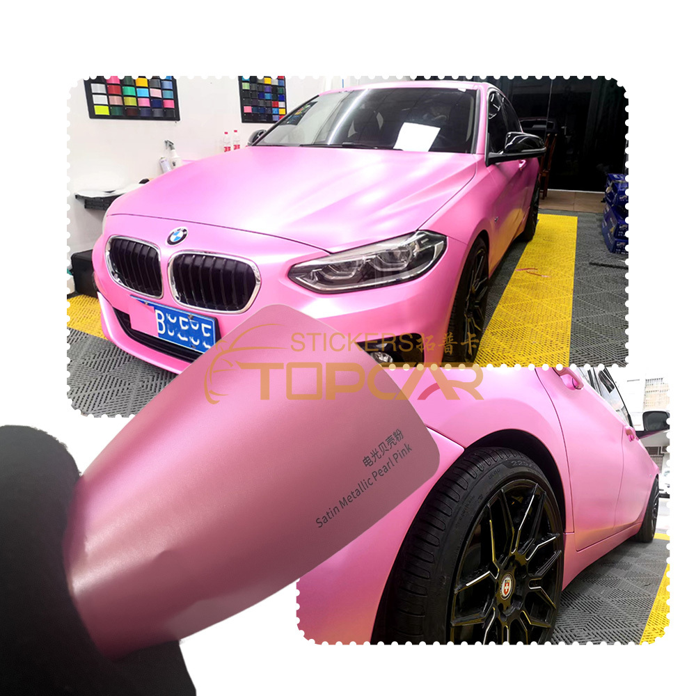 Premium Car Wrap Products | Explore TOPCAR Satin Metallic Pearl Pink in Our Car Vinyl Wrap Colours Collection