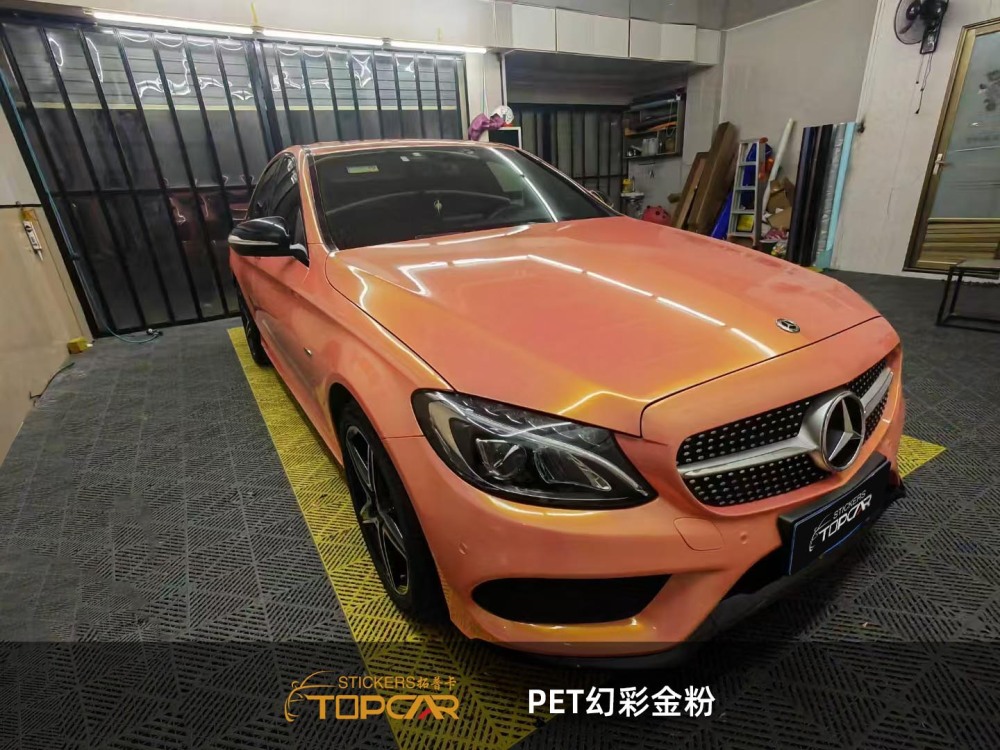 Premium Car Wrap Vinyl Roll | Source TOPCAR Magic Gold Pink from Trusted Car Wrap Suppliers