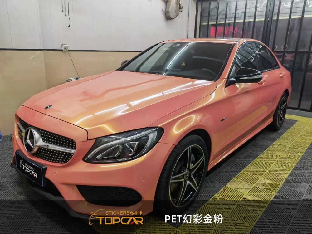 Premium Car Wrap Vinyl Roll | Source TOPCAR Magic Gold Pink from Trusted Car Wrap Suppliers