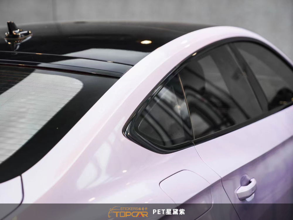 Professional Wrap a Car Vinyl | TOPCAR Stella Purple Premium Car Body Decoration Folie