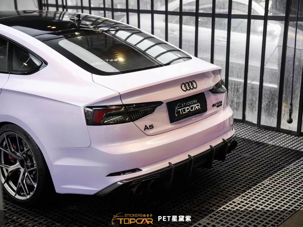 Professional Wrap a Car Vinyl | TOPCAR Stella Purple Premium Car Body Decoration Folie