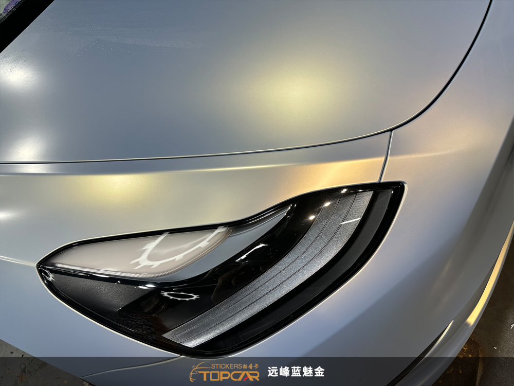 Professional Car Wrapping | TOPCAR Color Shift Metallic Blue White Gold from Car Color Change Wrap Vinyl Factory