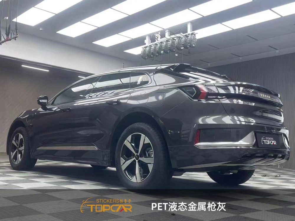 Industrial Car Wrap Grey | TOPCAR Liquid Metal Gunsmoke Grey Car Wrap Vinyl for Sale