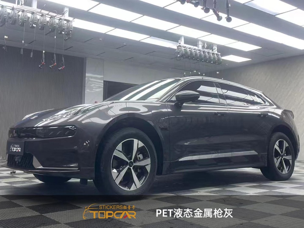 Industrial Car Wrap Grey | TOPCAR Liquid Metal Gunsmoke Grey Car Wrap Vinyl for Sale