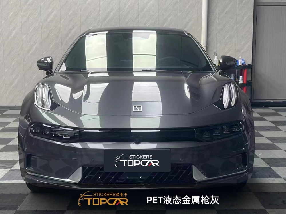 Industrial Car Wrap Grey | TOPCAR Liquid Metal Gunsmoke Grey Car Wrap Vinyl for Sale