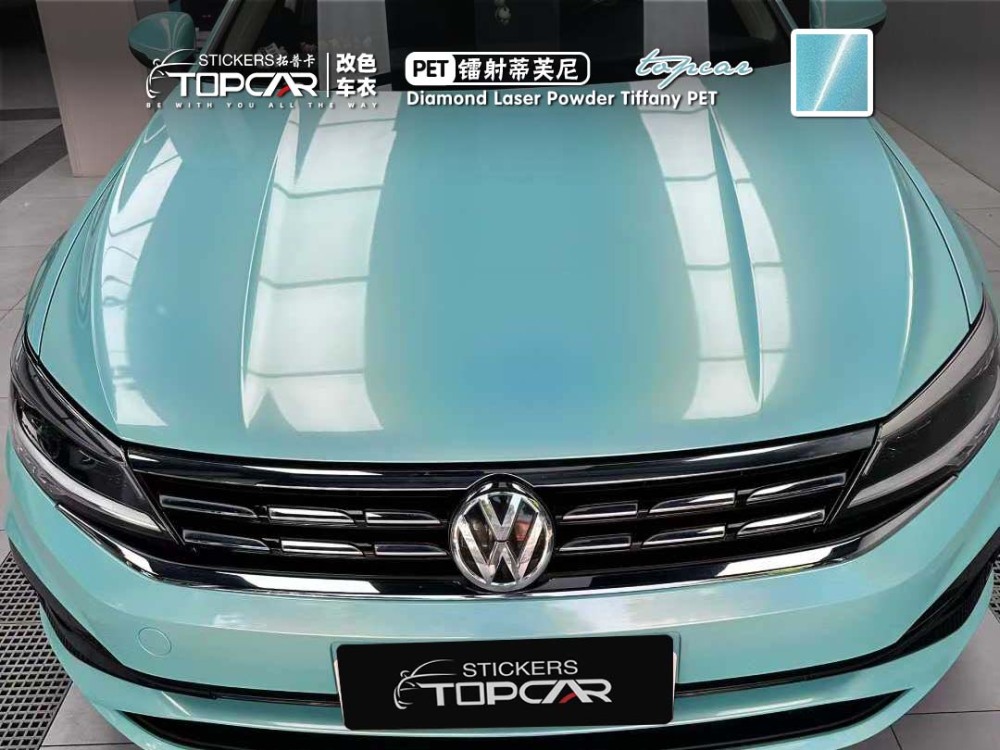 Premium Vinyl Car Wrap Wholesale | TOPCAR Diamond Laser Powder Tiffany for Vinyl Wrapping Vehicles
