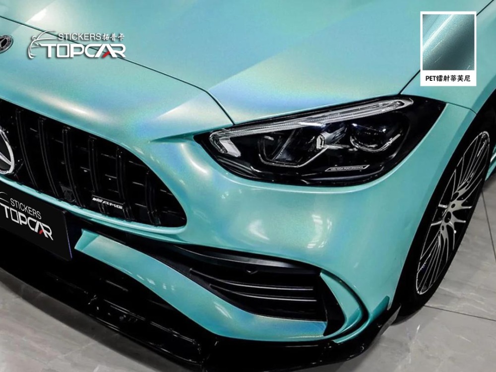 Premium Vinyl Car Wrap Wholesale | TOPCAR Diamond Laser Powder Tiffany for Vinyl Wrapping Vehicles