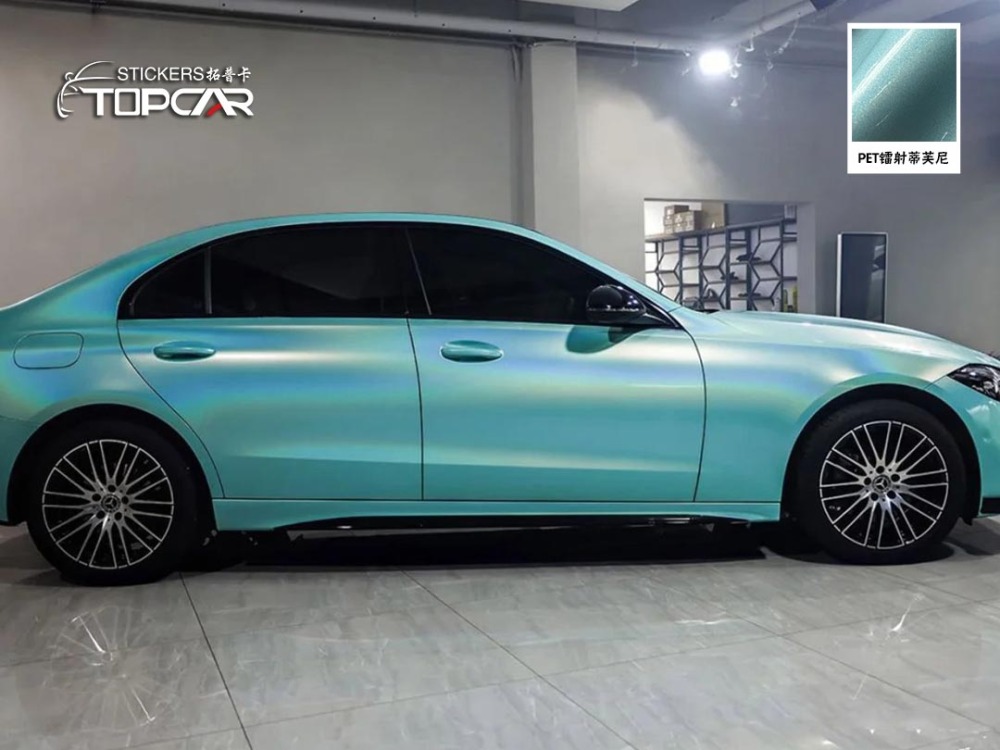 Premium Vinyl Car Wrap Wholesale | TOPCAR Diamond Laser Powder Tiffany for Vinyl Wrapping Vehicles