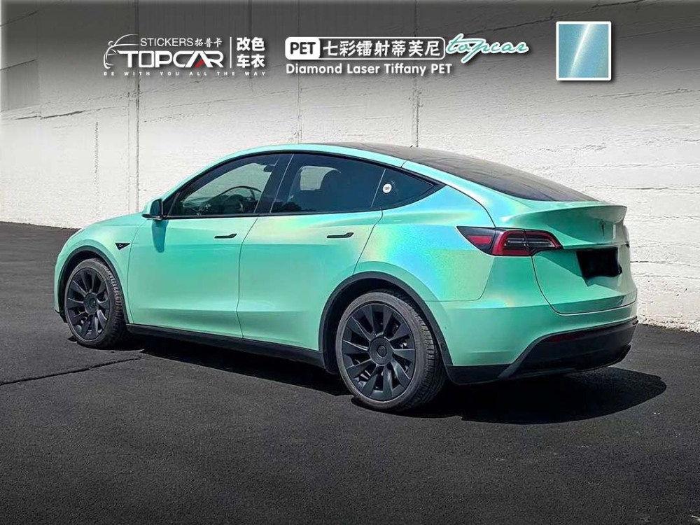 Innovative Car Wrapping Film Laser | TOPCAR Diamond Laser Tiffany Car Vinyl Paper