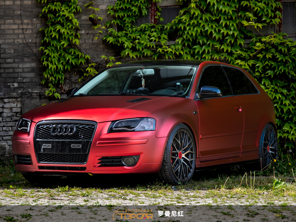 Premium Vinyl Wrap Brands Innovation with TOPCAR Oxide Red Car Wrapping Foil