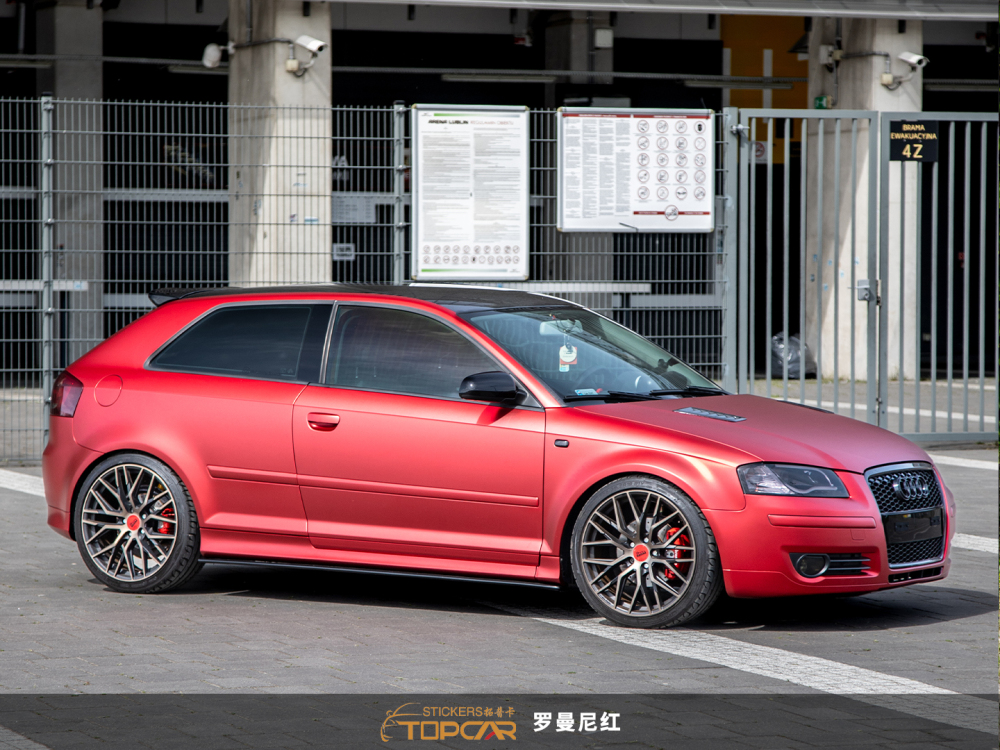 Premium Vinyl Wrap Brands Innovation with TOPCAR Oxide Red Car Wrapping Foil