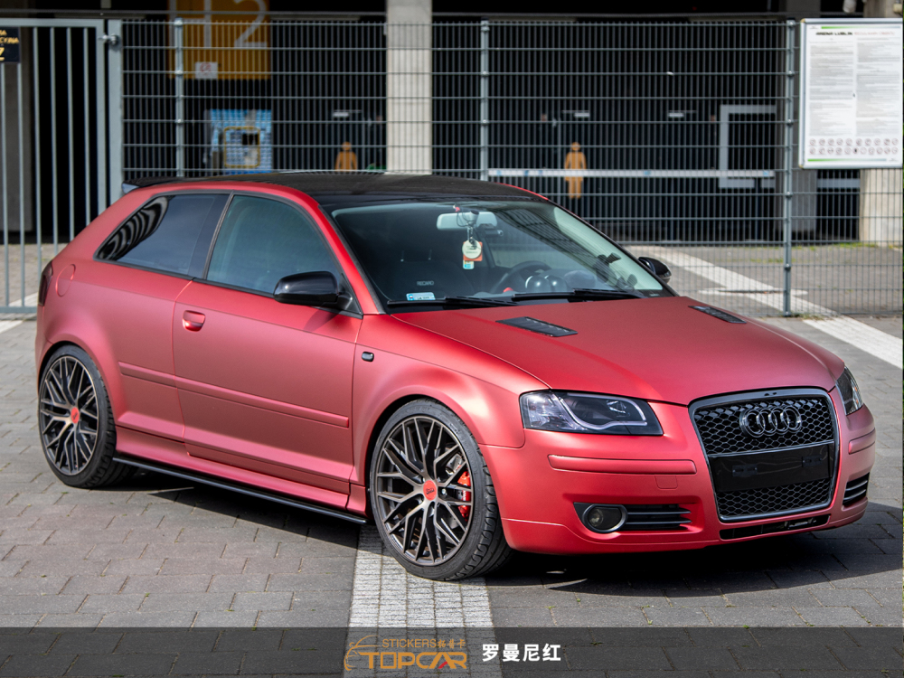 Premium Vinyl Wrap Brands Innovation with TOPCAR Oxide Red Car Wrapping Foil