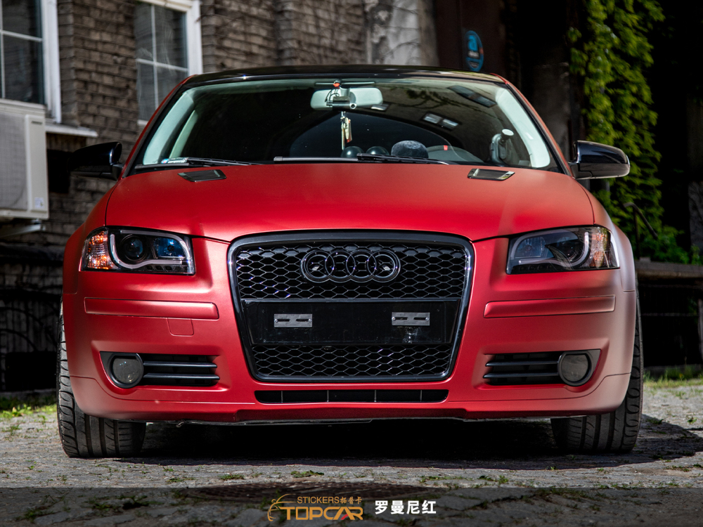 Premium Vinyl Wrap Brands Innovation with TOPCAR Oxide Red Car Wrapping Foil