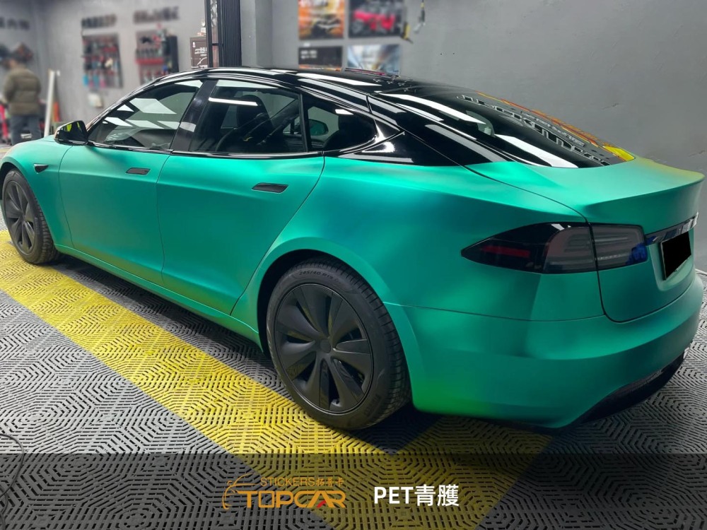 Flawless Car Wrap Vinyl Bubble Free Technology with TOPCAR Oxide Ceramic Tiffany Green from Premier Car Vinyl Wrap Importer