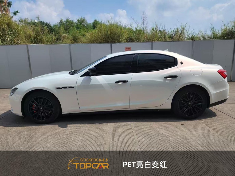 Premium Wrap Car Vinyl Red Solutions Featuring TOPCAR Cream Red Pearl Advanced Car Color Film
