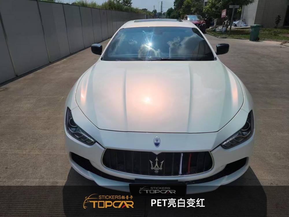 Premium Wrap Car Vinyl Red Solutions Featuring TOPCAR Cream Red Pearl Advanced Car Color Film