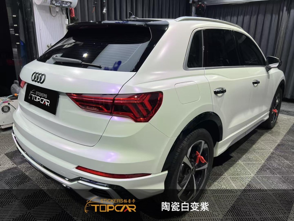 Professional Wrap a Car Solutions Featuring TOPCAR Lavender Satin Ceramic Premium Car Wrap Printed Vinyl