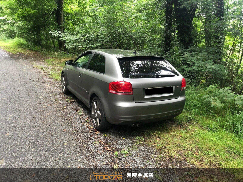 Technical Vinyl Wrap Auto Solutions with TOPCAR Matte Silver Grey Advanced Vinyl Vehicle Wrap Material