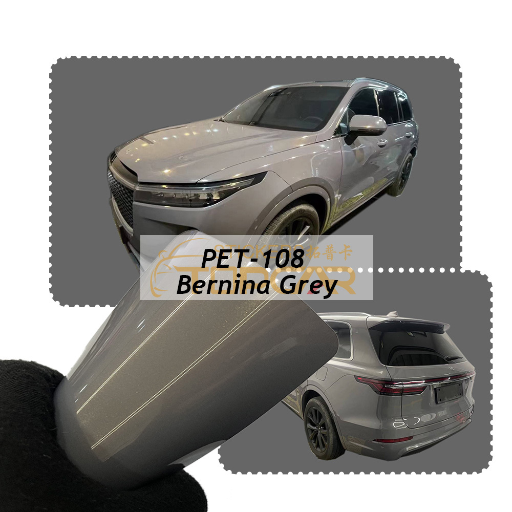 Technical Car Wrap Vinyl Air Free Systems Featuring TOPCAR Bernina Grey in Advanced Wrap Vinyl Applications
