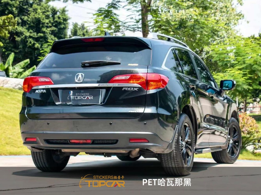 Technical Car Wrapping Foil Black Solutions Featuring TOPCAR Havana Black in Advanced Wrap Stretch Film Systems