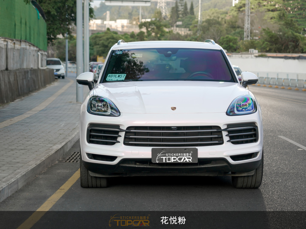 Technical Car Wrap Pearl Systems Featuring TOPCAR Flower Pearl Pink in Professional Car Wrapping Foil Applications
