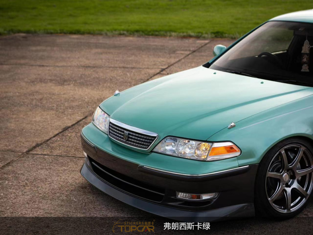 Technical Wrap Stretch Film Systems Featuring TOPCAR Francesca Green in Professional Vinyl Wrapping Vehicles Applications