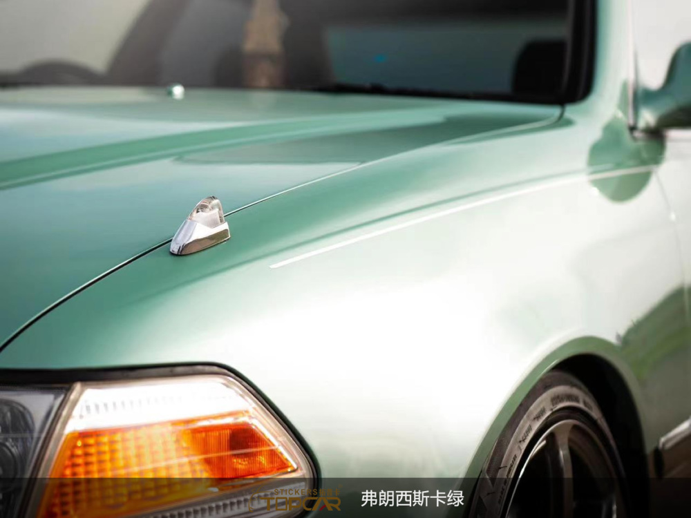 Technical Wrap Stretch Film Systems Featuring TOPCAR Francesca Green in Professional Vinyl Wrapping Vehicles Applications