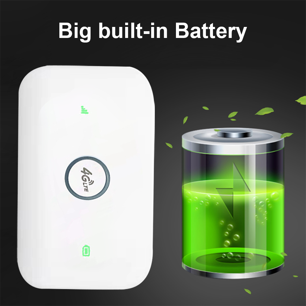 HOSAYA GS26 | PORTABLE 4G WIFI Router | Standard SIM | 8 WIFI Users | 2100mAh Removable Battery