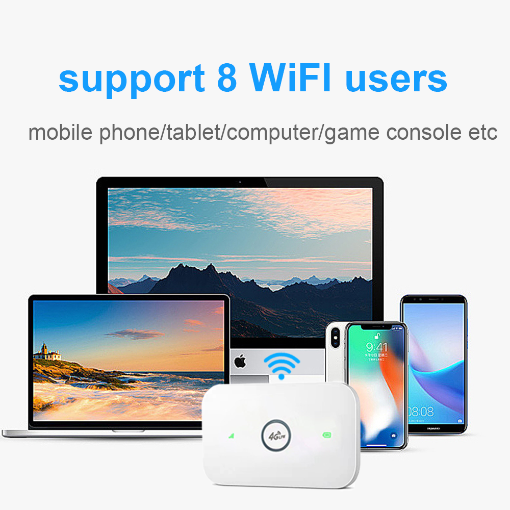 HOSAYA GS26 | PORTABLE 4G WIFI Router | Standard SIM | 8 WIFI Users | 2100mAh Removable Battery