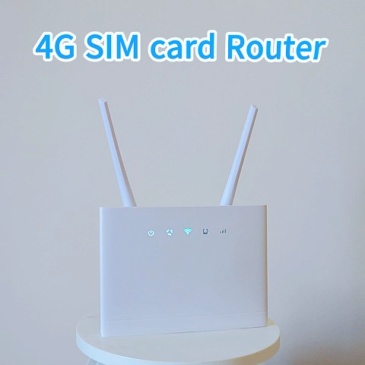 HOSAYA 4G LTE Router | Micro-SIM | 8 WIFI Users | 2  Antennas | 3 RJ45 Ports