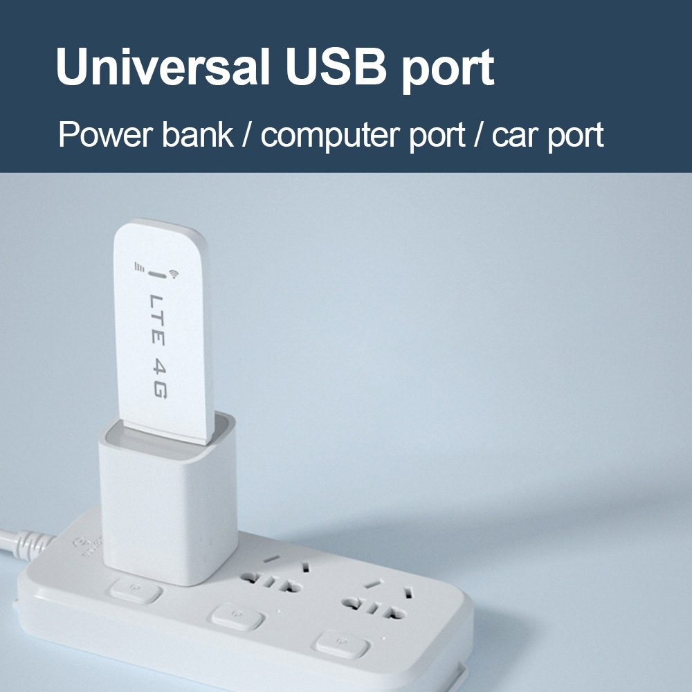 Portable WiFi 4G WiFi Router with SIM Card Slot LTE USB WiFi Modem High Speed Portable Travel Hotspot Mini Router Unlocked 4G dongle Plug and Play for Cars for Powerbank for Traveling