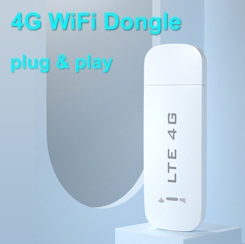 Portable WiFi 4G WiFi Router with SIM Card Slot LTE USB WiFi Modem High Speed Portable Travel Hotspot Mini Router Unlocked 4G dongle Plug and Play for Cars for Powerbank for Traveling