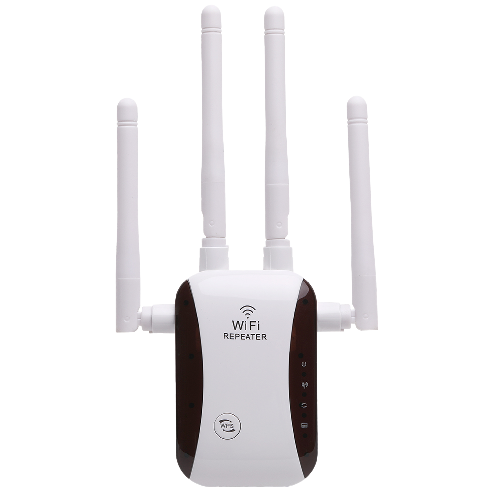 WiFi Extender WiFi Repeater Signal Booster for House Up to 5000 sq.ft and 40 Devices, External WiFi Antenna x 4, RJ45 Port x 1, WPS, WiFi Range Extender, WiFi Amplifier, Easy one Key Setup