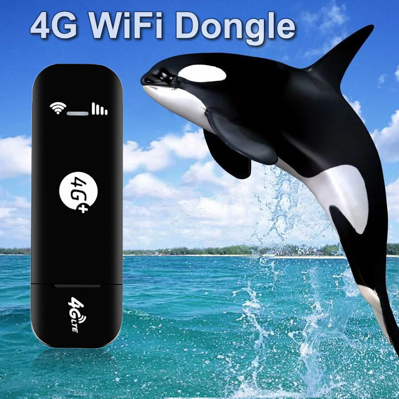 Portable WiFi 4G sim Card WiFi Modem 10 WiFi Users 4G LTE Router with SIM Card Slot High Speed Portable Travel Hotspot Mini Router USB WiFi Modem
