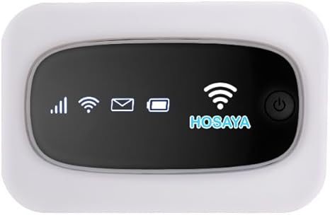 Portable WiFi 4G LTE SIM Card Router Built-in Battery 10 Wireless Users High Speed Portable Travel Hotspot Mini Router Unlocked 4G mifi Pocket WiFi Modem (LED Light HM7)