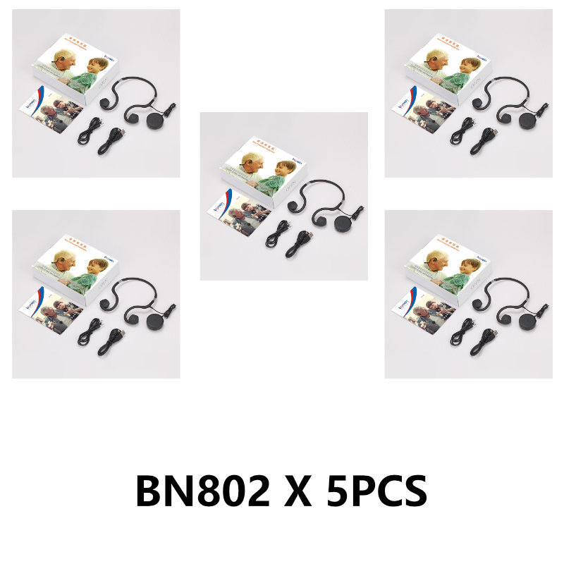 BN802 Bone Conduction earphone Hearing Aid headphone for old man built-in battery sound amplifier headset sport  TV earphone