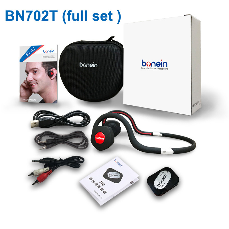 BN702T/TN Hearing Aid Earphone Wireless Bone Conduction Headphone sound amplifier sport Bluetooth TV earphone built-in battery