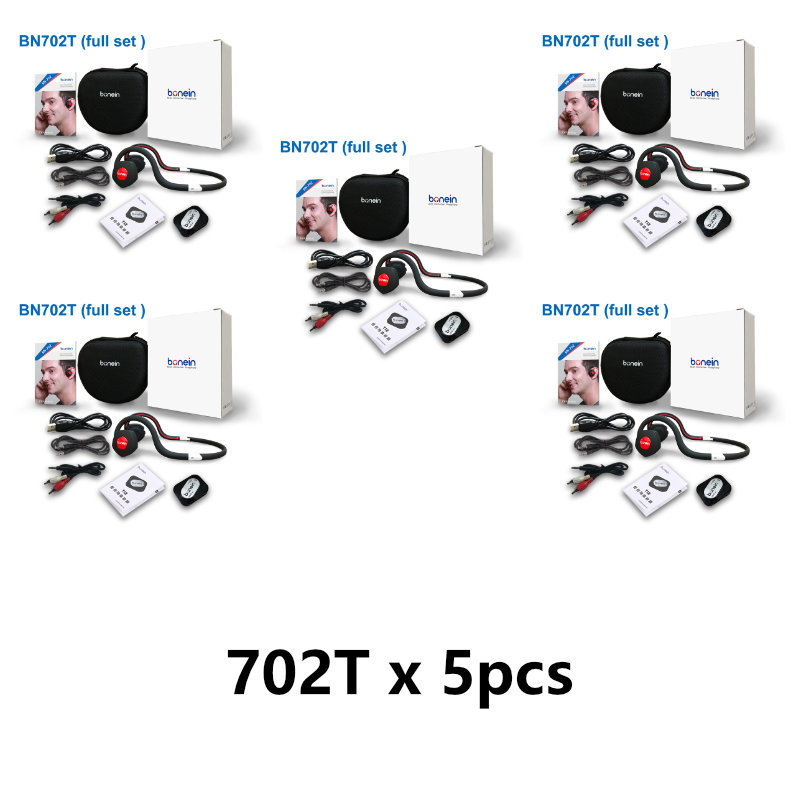 BN702T/TN Hearing Aid Earphone Wireless Bone Conduction Headphone sound amplifier sport Bluetooth TV earphone built-in battery