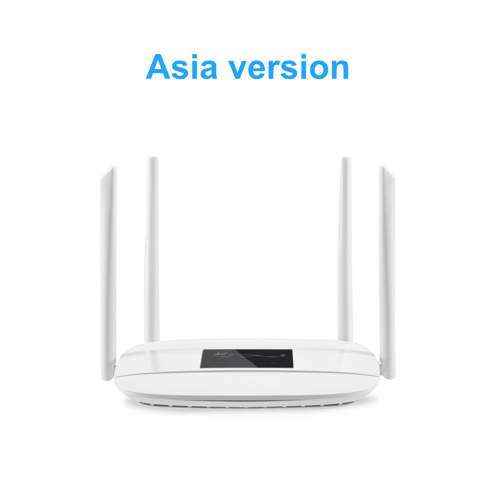 HOSAYA  4G WiFi Router portable wifi LTE CPE SIM card modem  dual power ports 12V 5V 32 WIFI Users 4 Antennas 4 RJ45 Ports